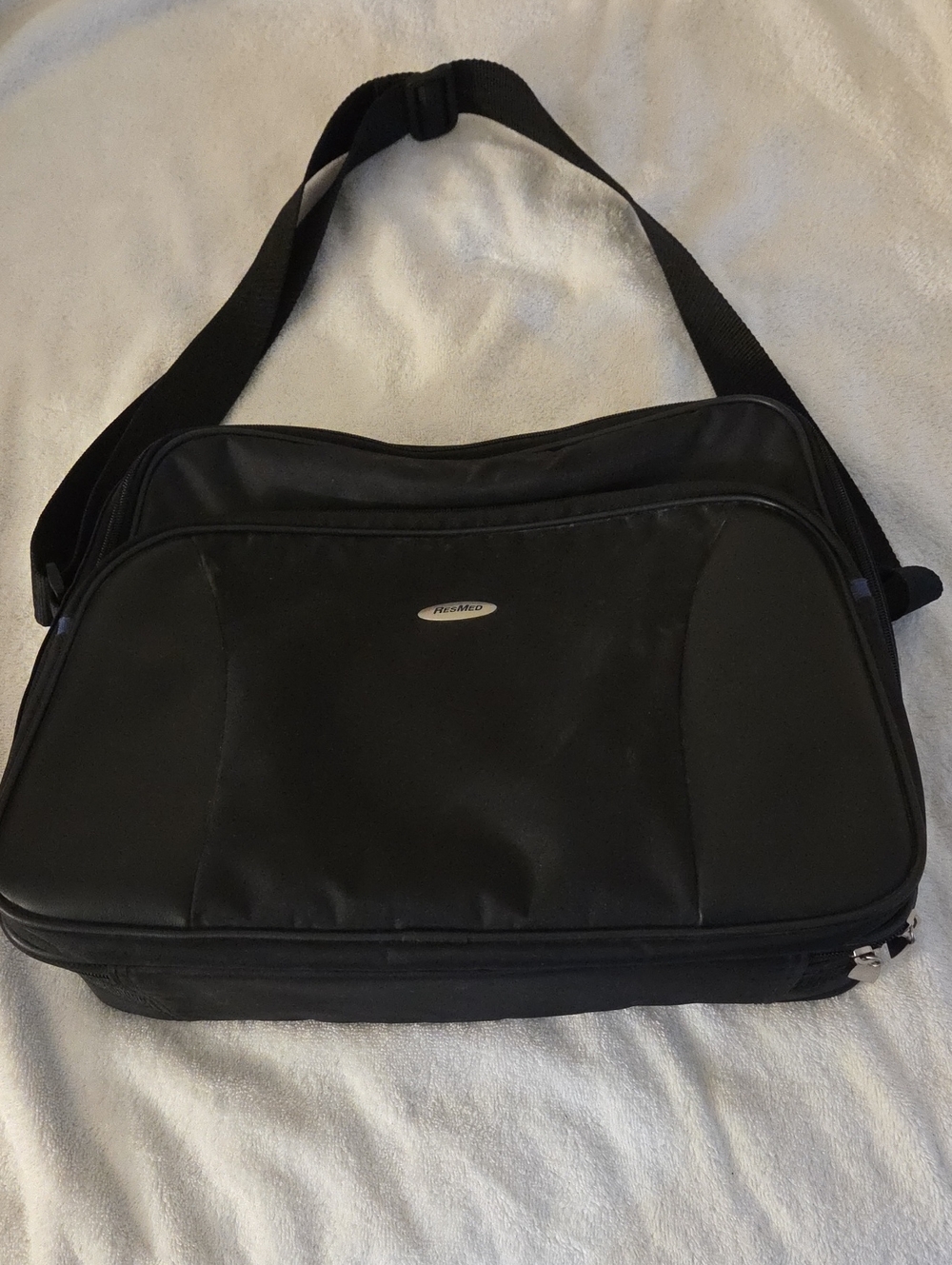 ResMed Black Men's Messenger Shoulder Bag